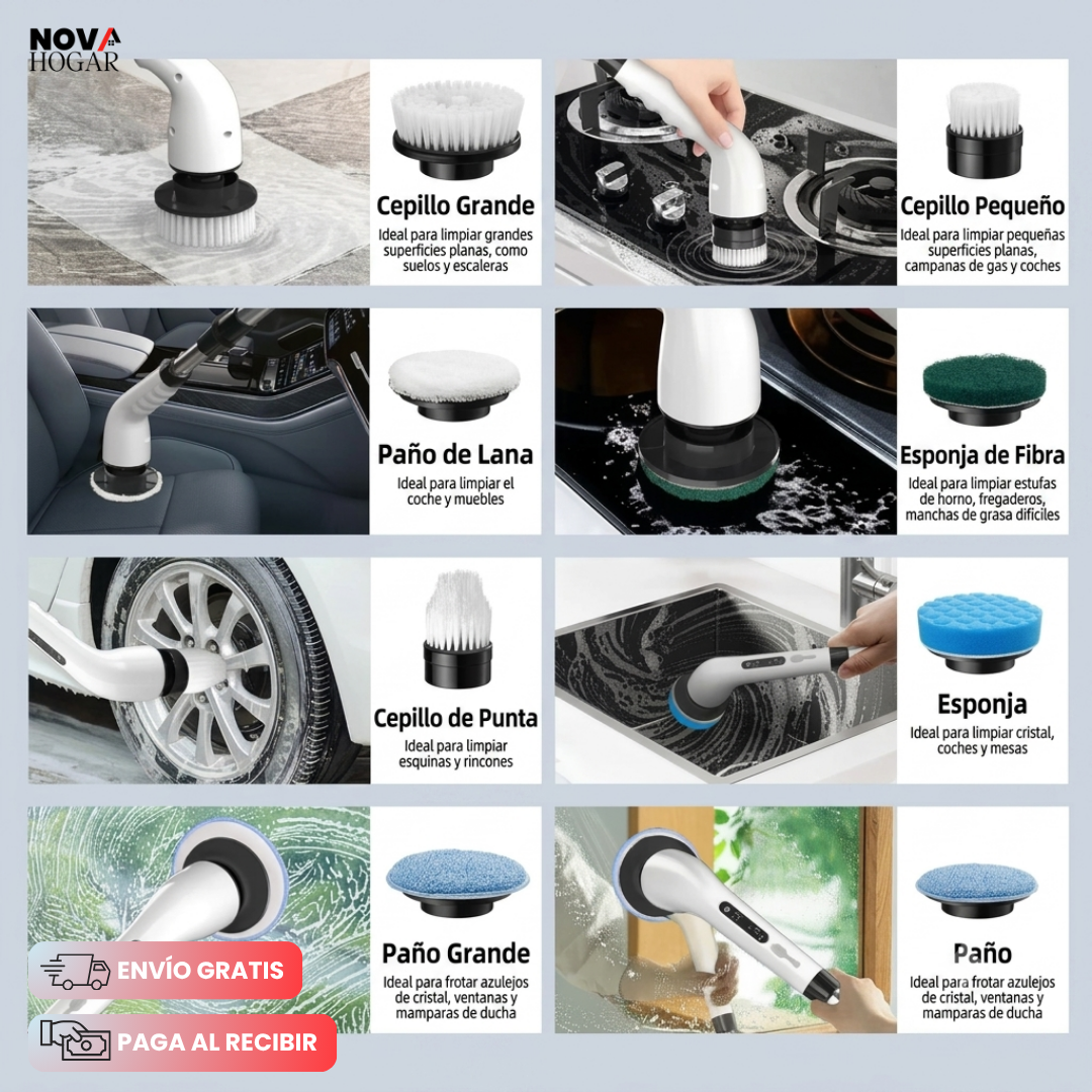 EasyGleam™ Cepillo Inalámbrico Limpieza Fácil