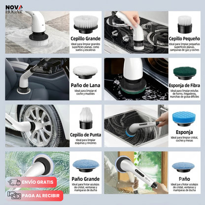EasyGleam™ Cepillo Inalámbrico Limpieza Fácil