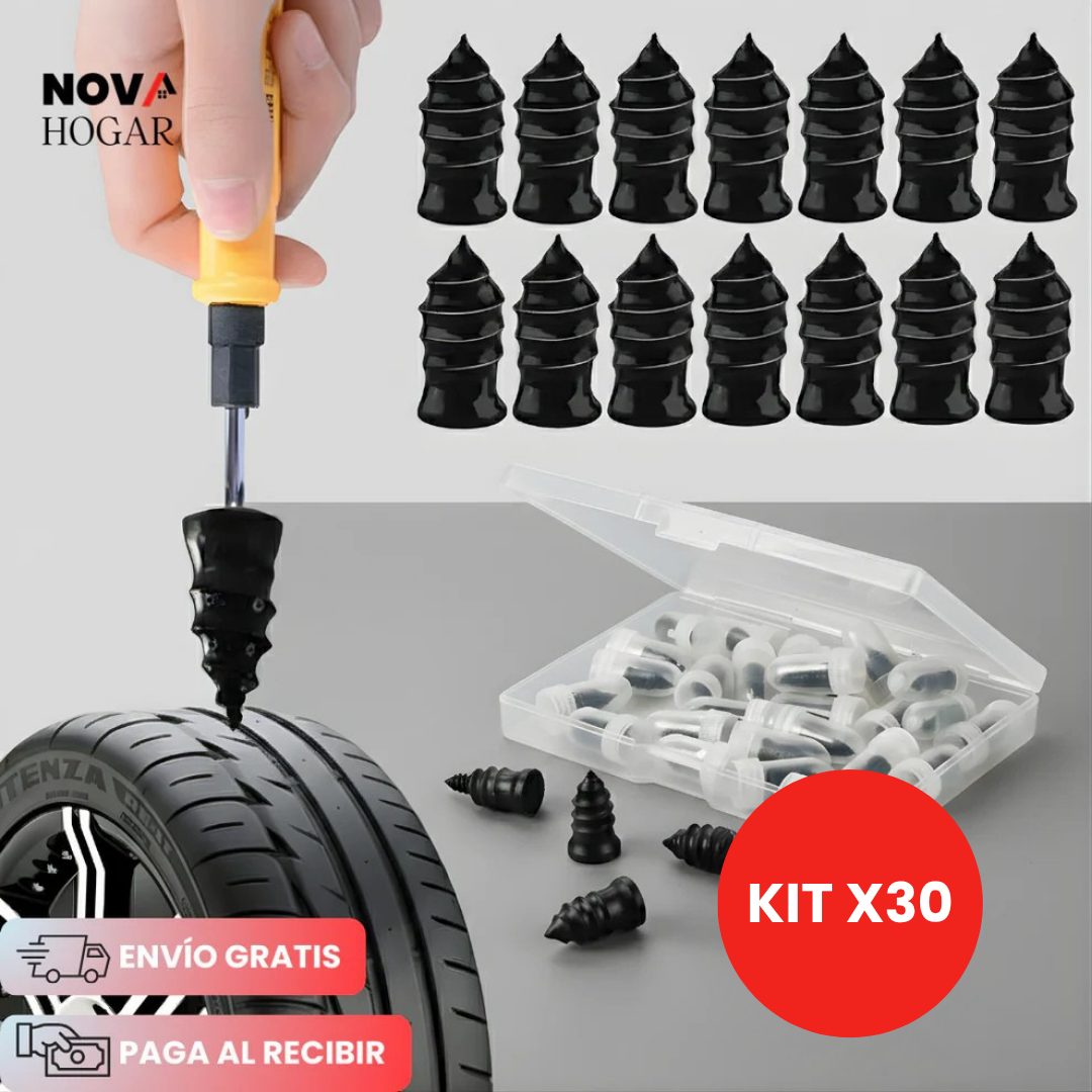 QuickSeal™ Kit x30 Tornillos Autosellantes para Pinchazos