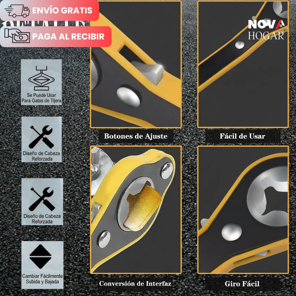 EasyCrank™ Llave Rápida para Gatos Elevador