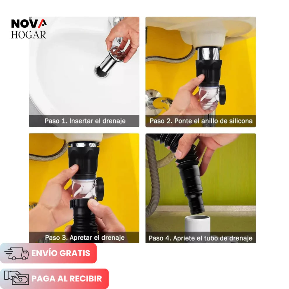 FlexiDrain™ Kit Tubo de Drenaje Flexible Antiolor