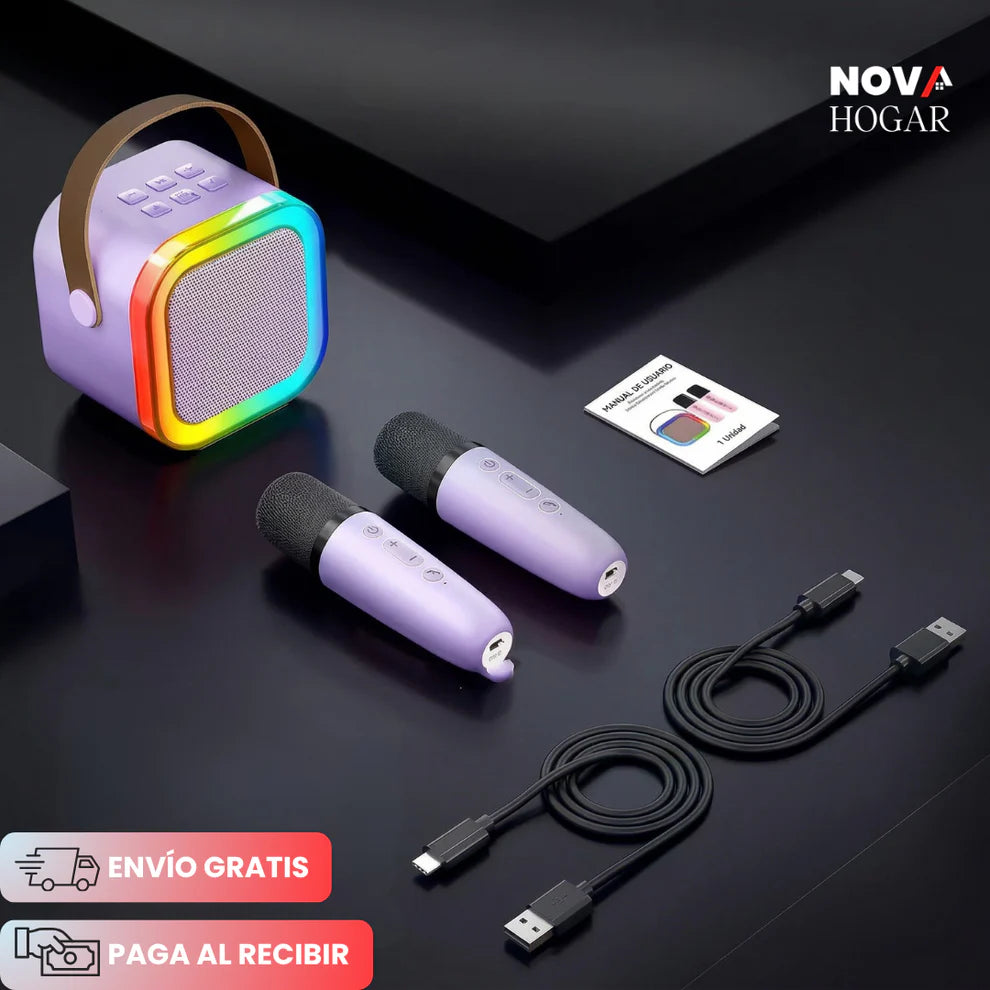 K-PopStar Duo™ Altavoz Infantil Bluetooth con 2 Micrófonos