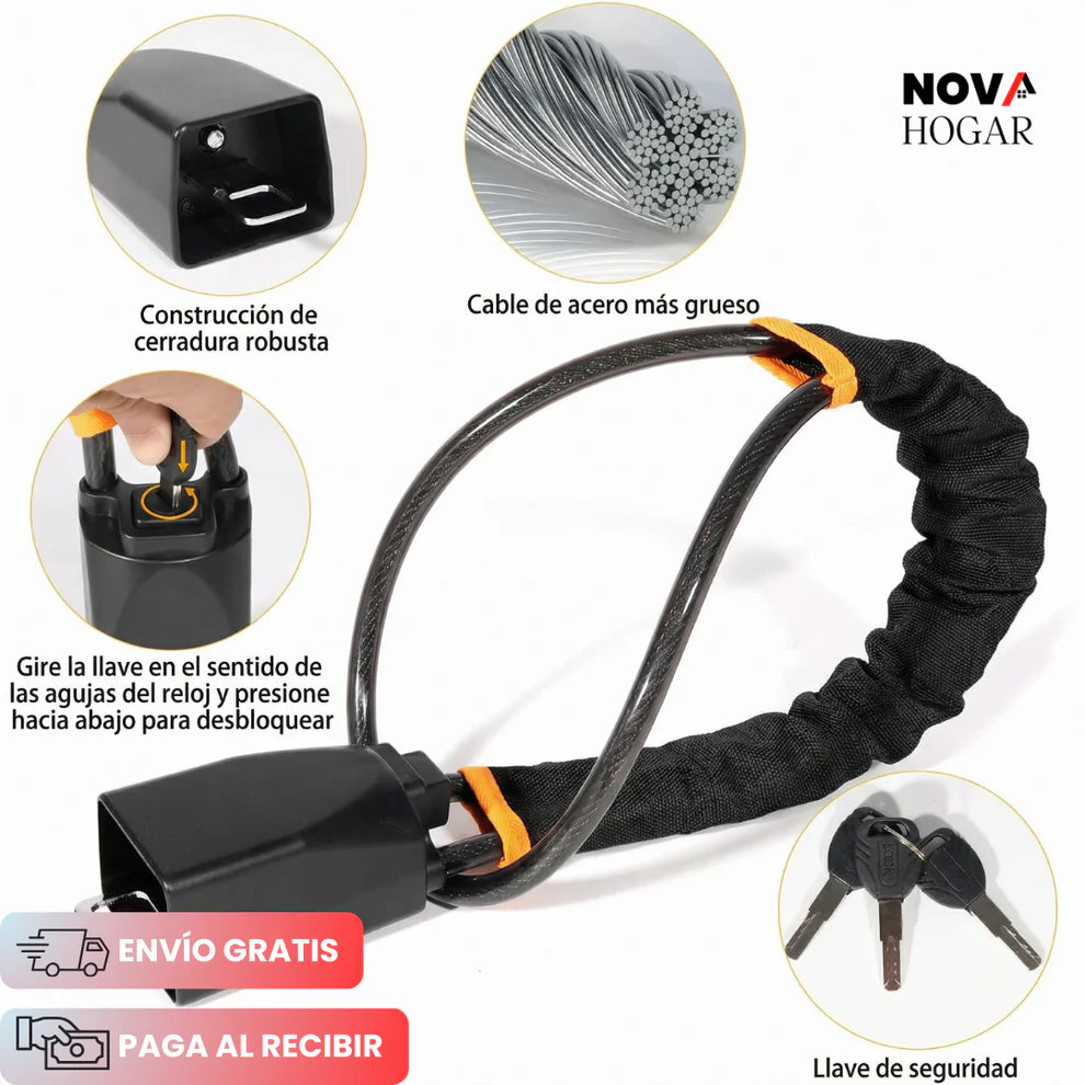 SafeSteer™ Candado De Seguridad Para Volante