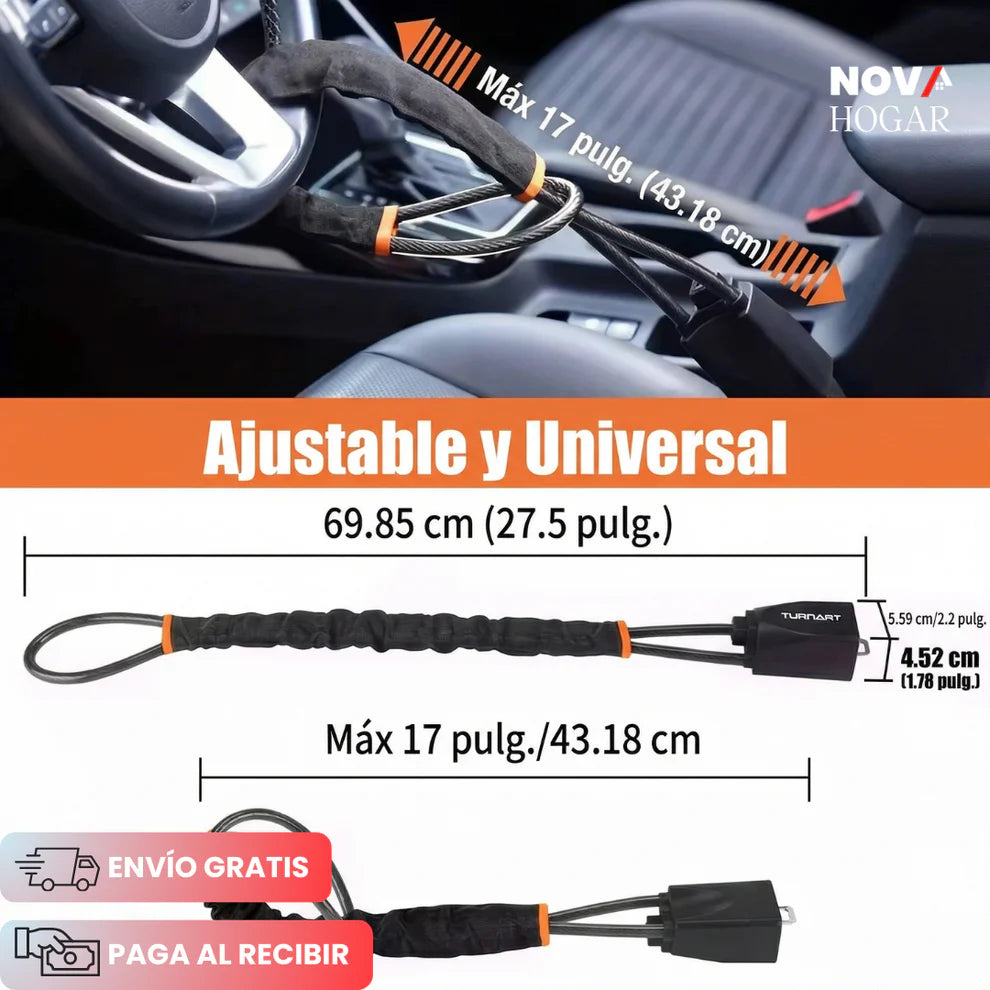 SafeSteer™ Candado De Seguridad Para Volante