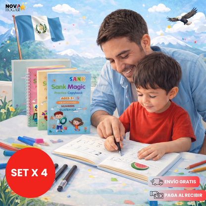InkVanished™ Set De 4  Cuadernos Mágicos Reutilizables